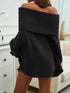 'Clarimond' Drop Shoulder Oversized Knit Sweater - Celes Fashion